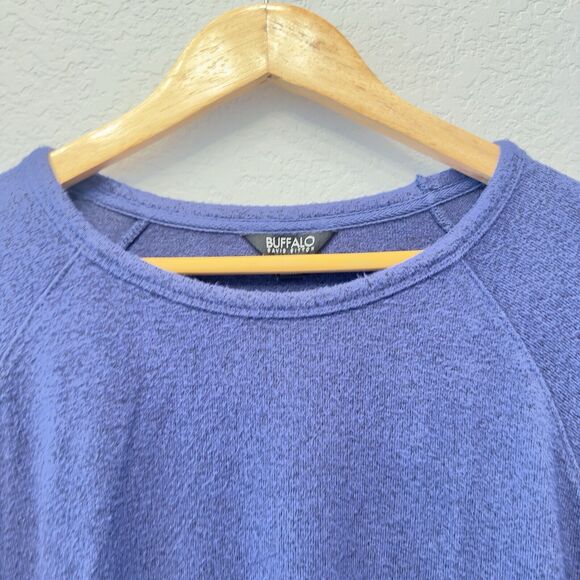 Buffalo David Bitton Blue Heathered Sweater Size Large, Boyfriend Fit‎ - Picture 6 of 16